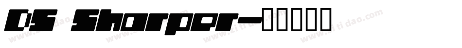 DS Sharper字体转换